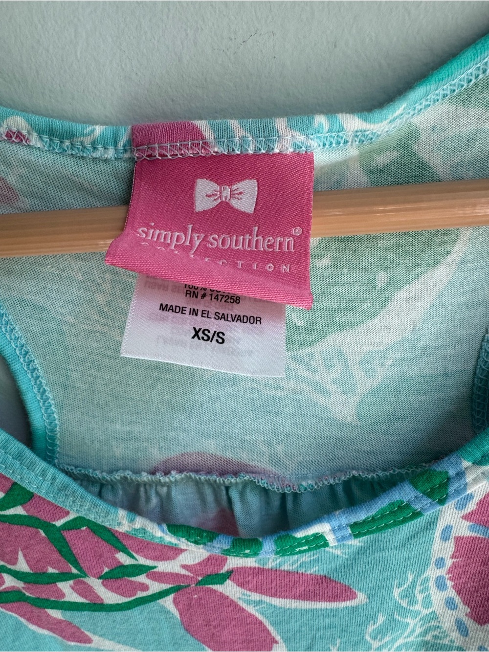 Simply Southern XS/S Tank Dress Beach Vibes Cabana Lake Southern Sophisticate - Picture 2 of 8